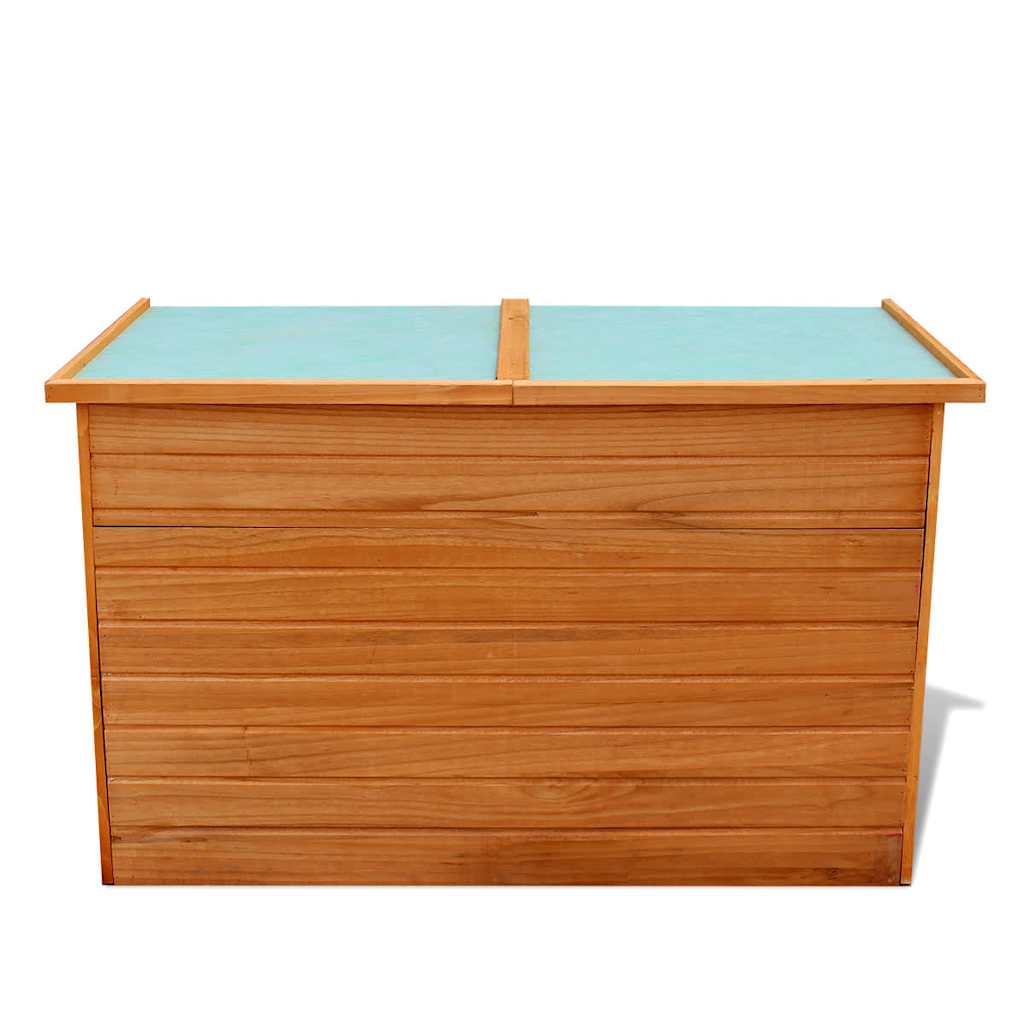Wooden Garden Storage Box 126x72x72 cm - Durable Outdoor Solution