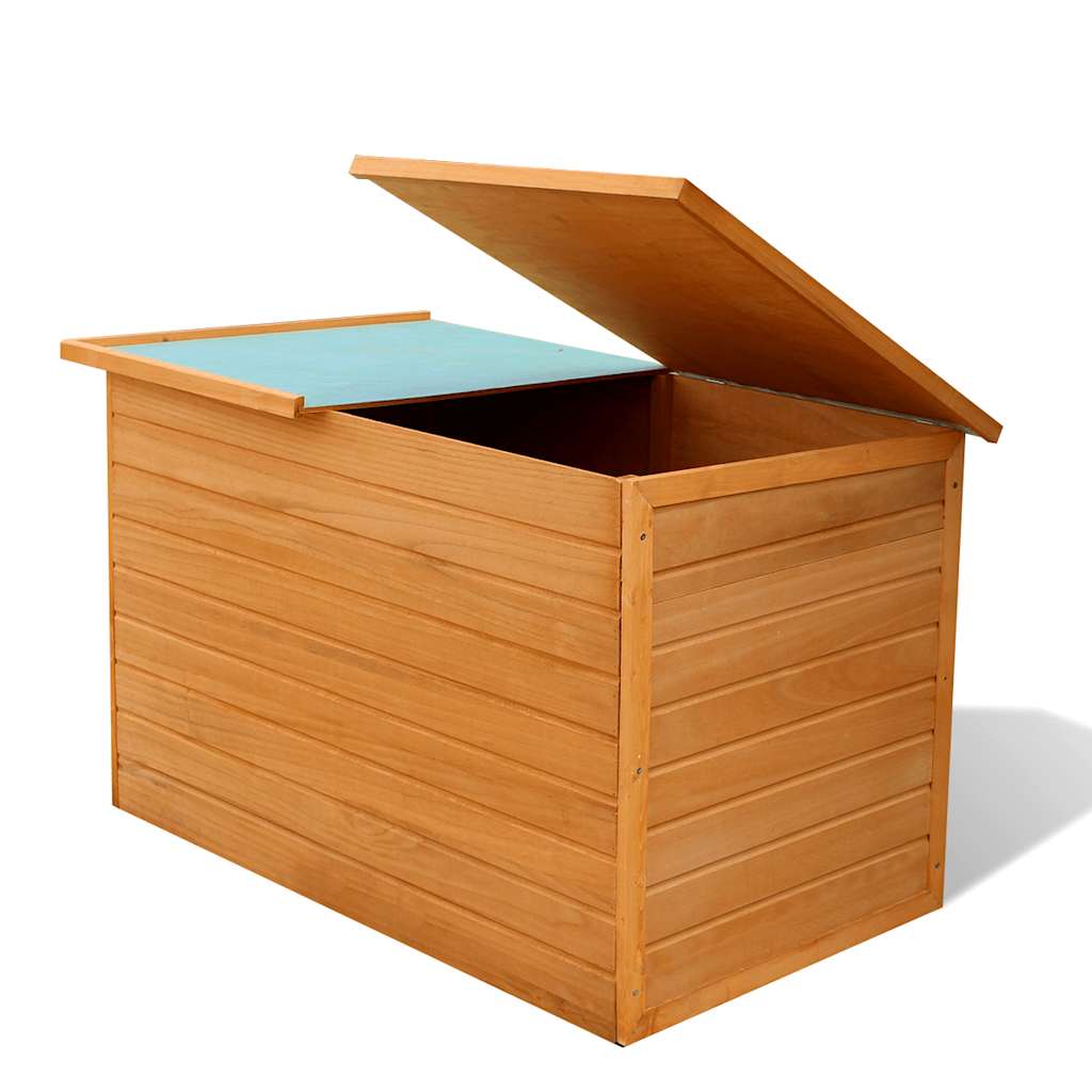 Wooden Garden Storage Box 126x72x72 cm - Durable Outdoor Solution