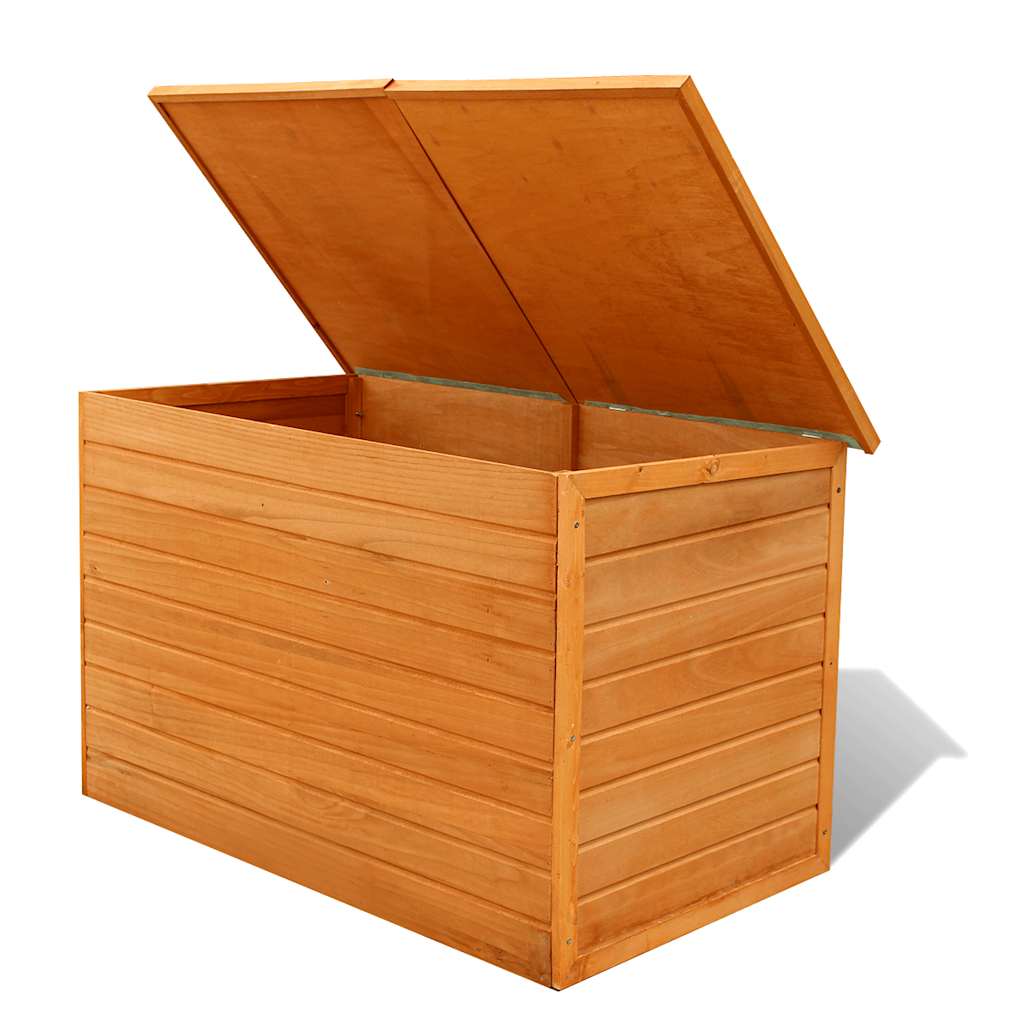 Wooden Garden Storage Box 126x72x72 cm - Durable Outdoor Solution