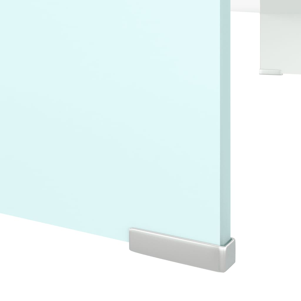 TV Stand/Monitor Riser Glass Green 90x30x13 cm