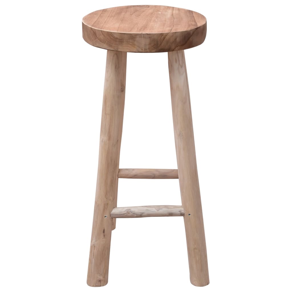 Solid Teak Wood Bar Stool - Durable & Stylish Seating Solution
