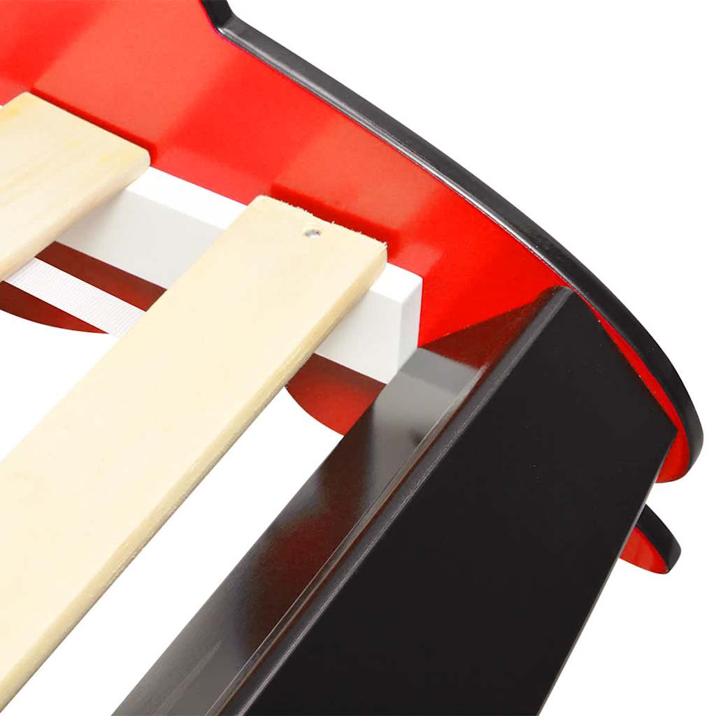Red Children's Race Car Bed 90x200 cm - Sturdy & Stylish