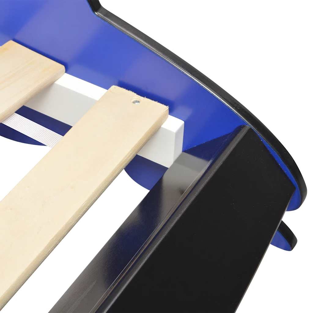 Blue Race Car Bed for Kids - 90x200 cm - Durable & Fun Design