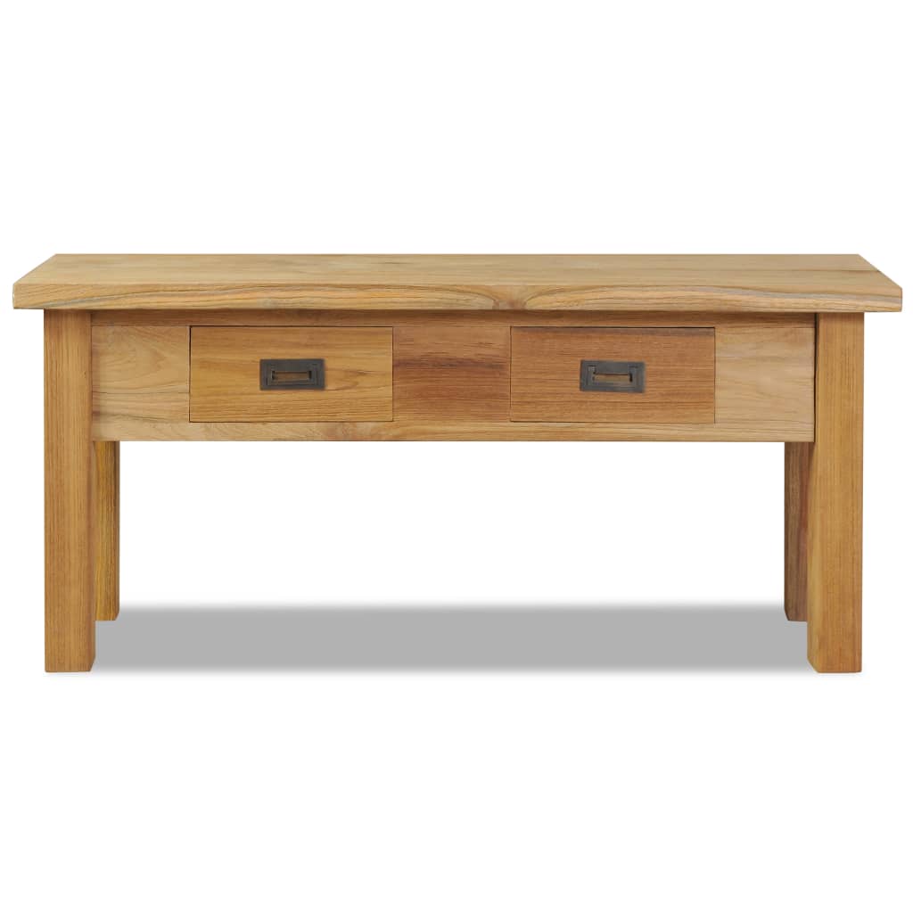 Solid Teak Hall Bench - 90x30x40 cm | Durable & Stylish Seating