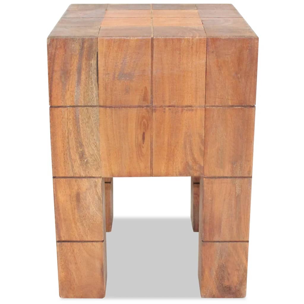 Solid Mahogany Wood Stool - Elegant & Durable Seating Solution
