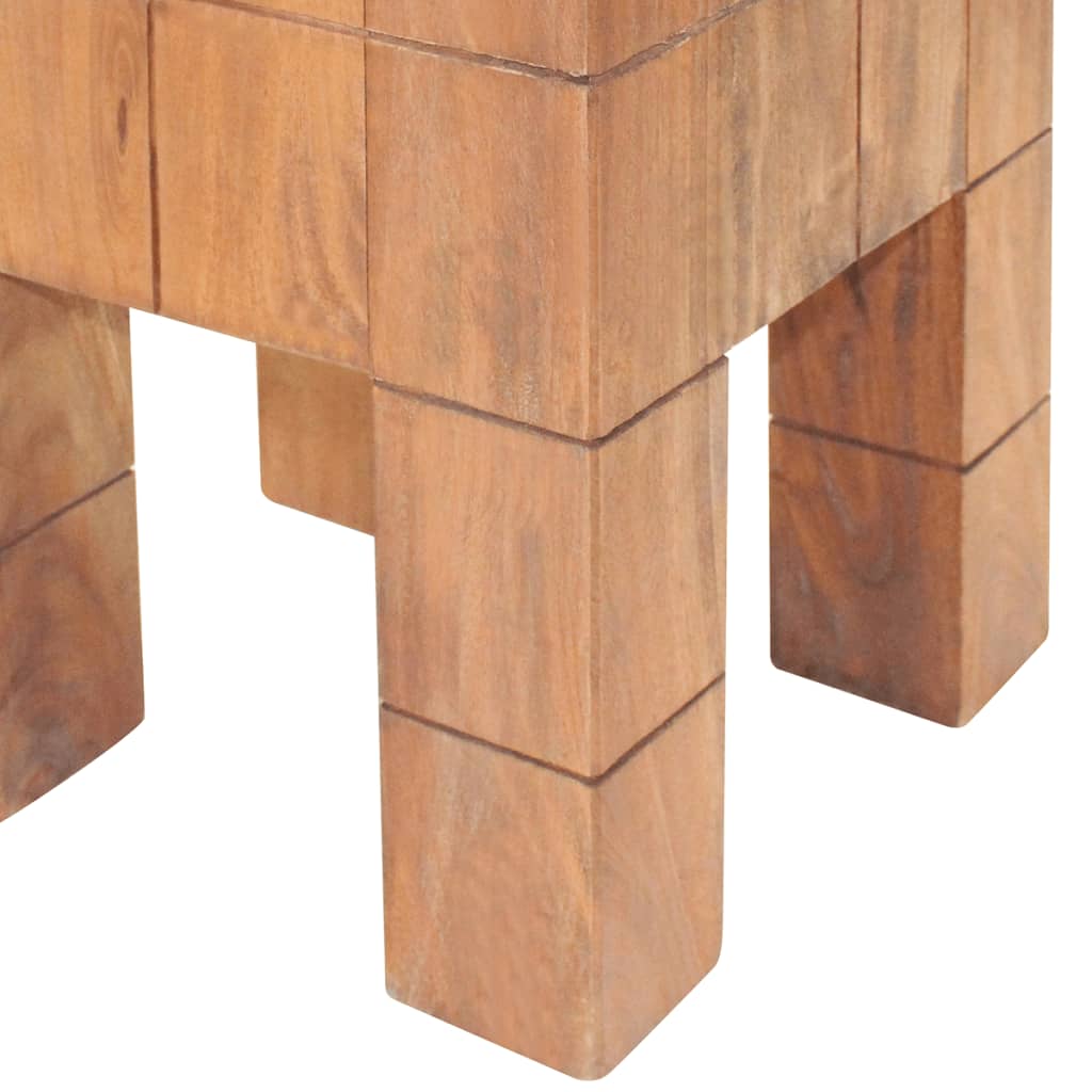 Solid Mahogany Wood Stool - Elegant & Durable Seating Solution