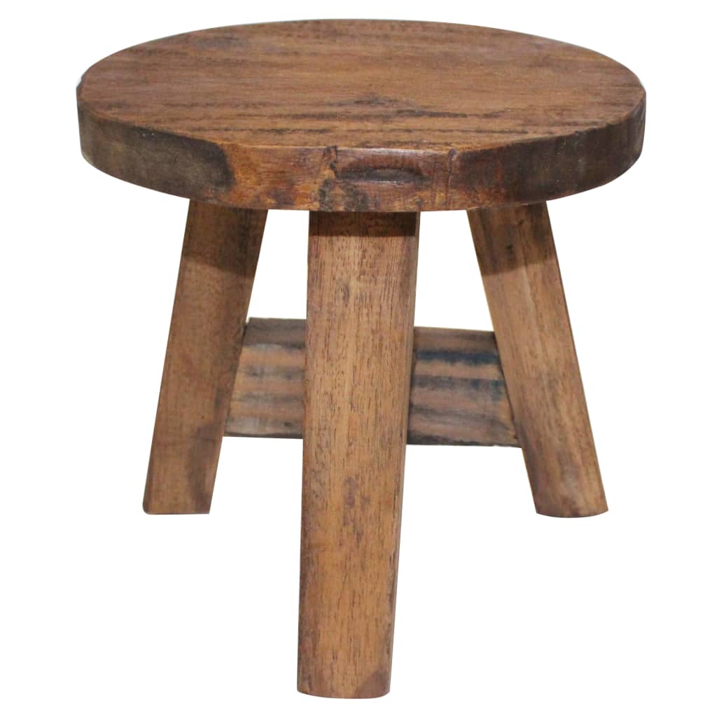Elegant Solid Mahogany Wood Stool - Durable & Stylish Seating