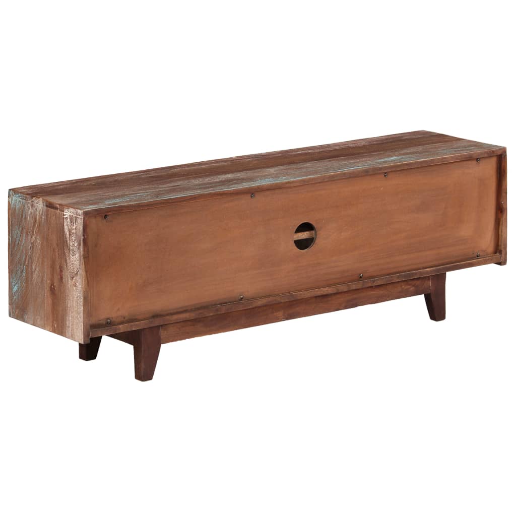 TV Cabinet Solid Acacia Wood Vintage 118x30x40 cm