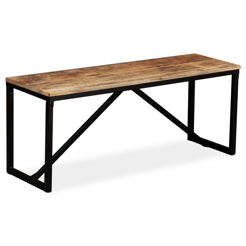 Mango Wood Bench 110x35x45 cm – Solid, Stylish Seating Solution