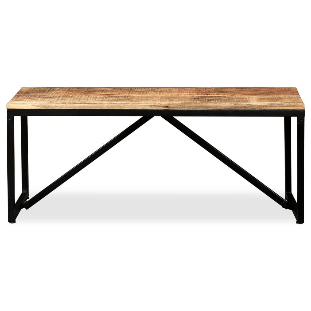 Mango Wood Bench 110x35x45 cm – Solid, Stylish Seating Solution