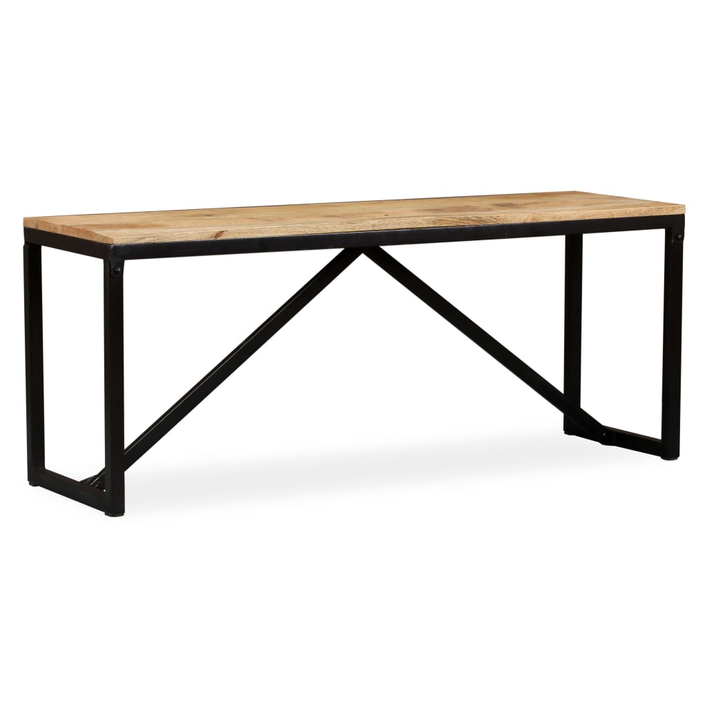 Mango Wood Bench 110x35x45 cm – Solid, Stylish Seating Solution