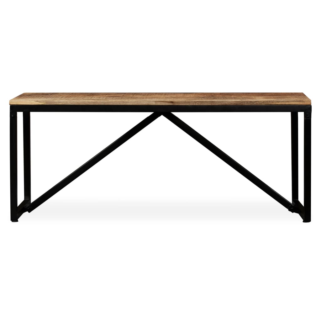 Mango Wood Bench 110x35x45 cm – Solid, Stylish Seating Solution