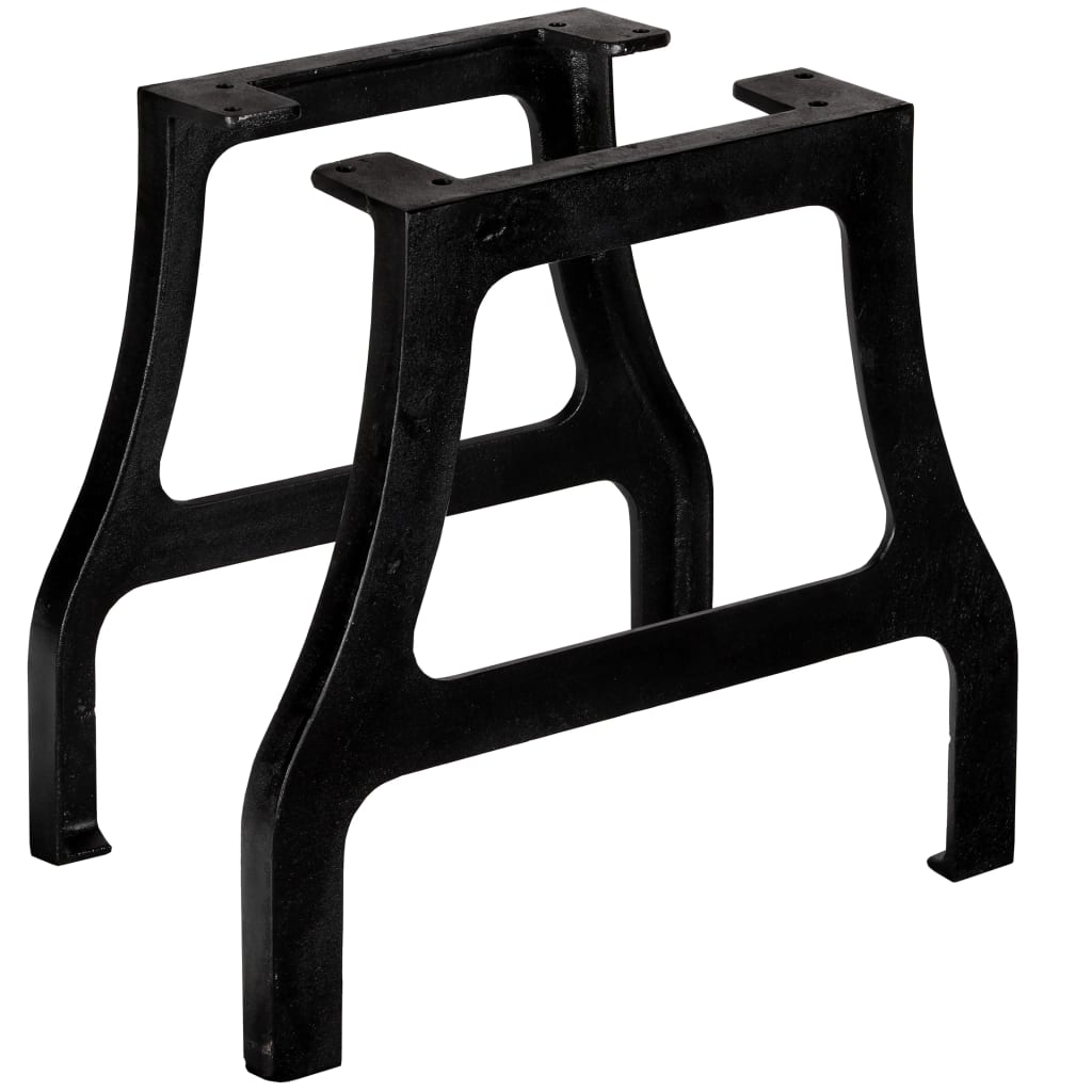 A-Frame Cast Iron Coffee Table Legs 2 pcs - Durable & Stylish Design