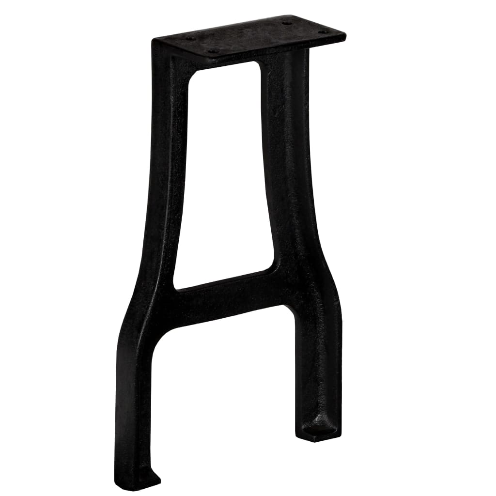 A-Frame Cast Iron Bench Legs 2 pcs – Durable Black Metal Supports