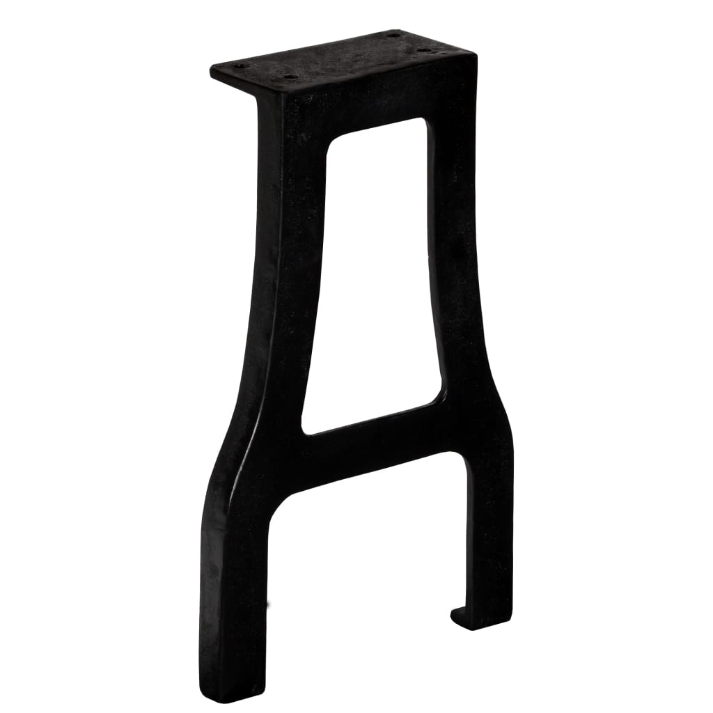A-Frame Cast Iron Bench Legs 2 pcs – Durable Black Metal Supports