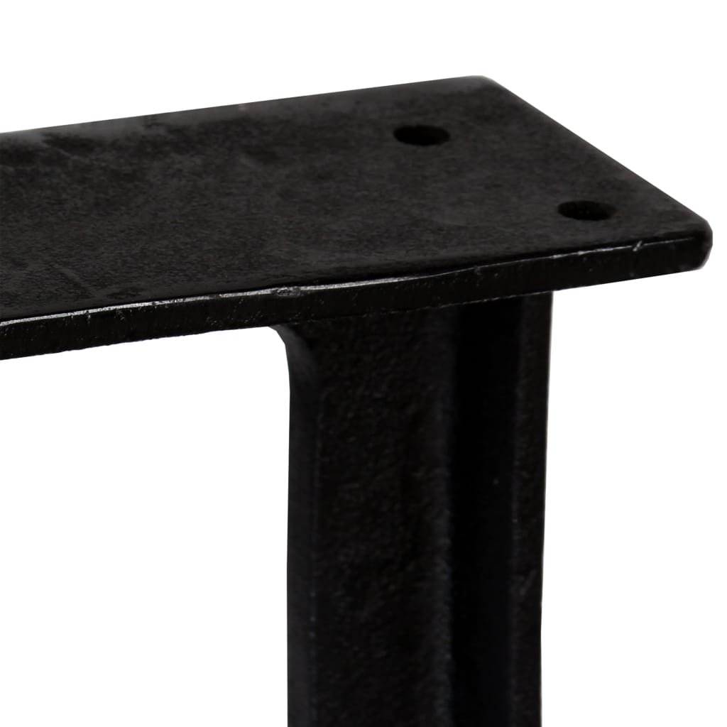 A-Frame Cast Iron Bench Legs 2 pcs – Durable Black Metal Supports