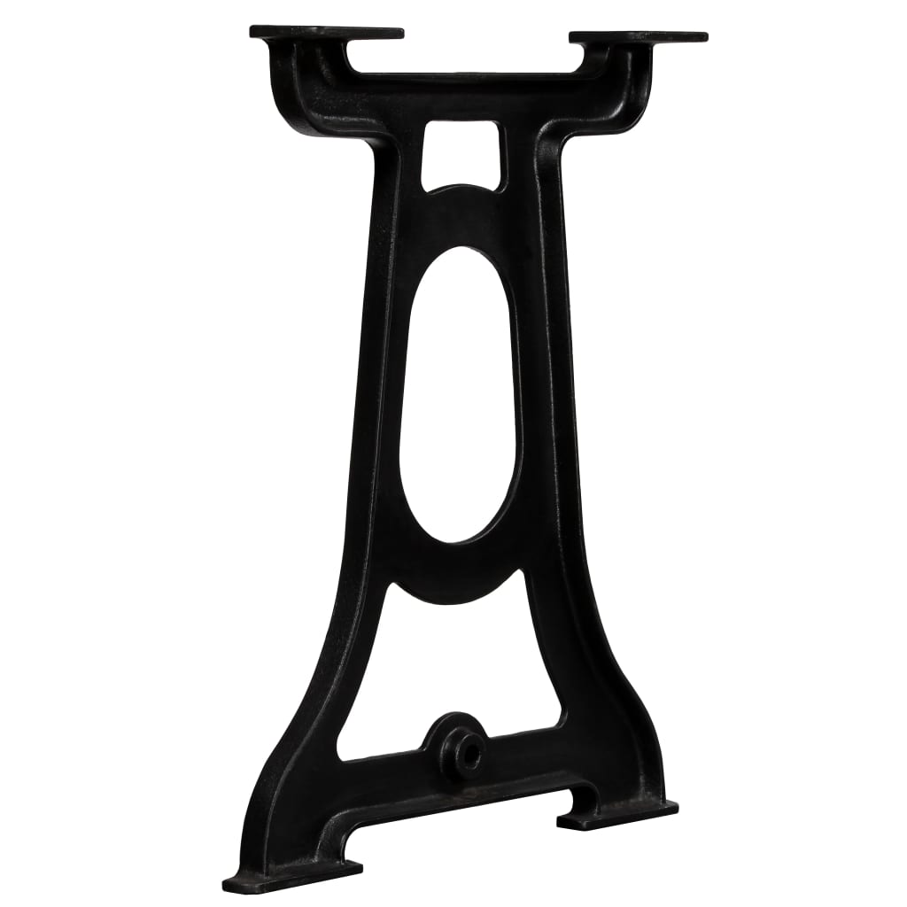 Durable Cast Iron Y-Frame Dining Table Legs, Set of 2
