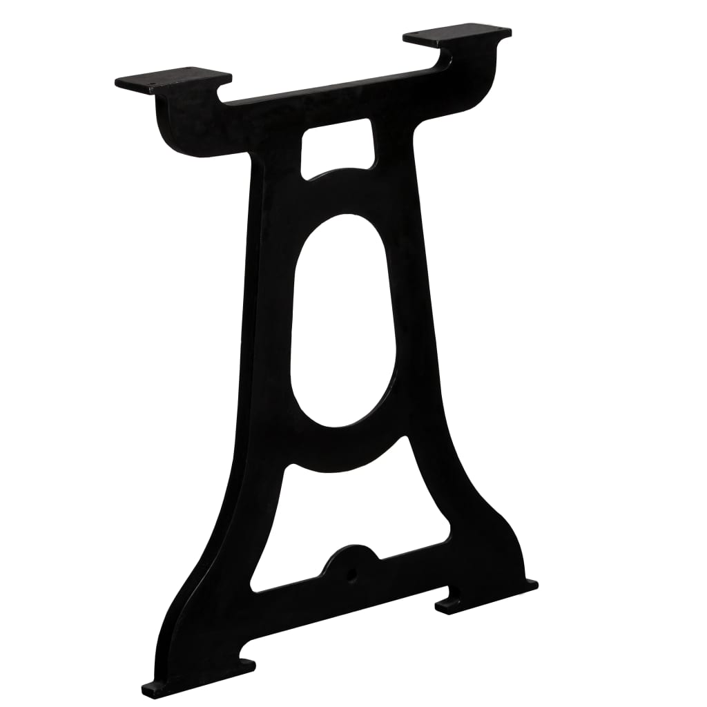 Durable Cast Iron Y-Frame Dining Table Legs, Set of 2