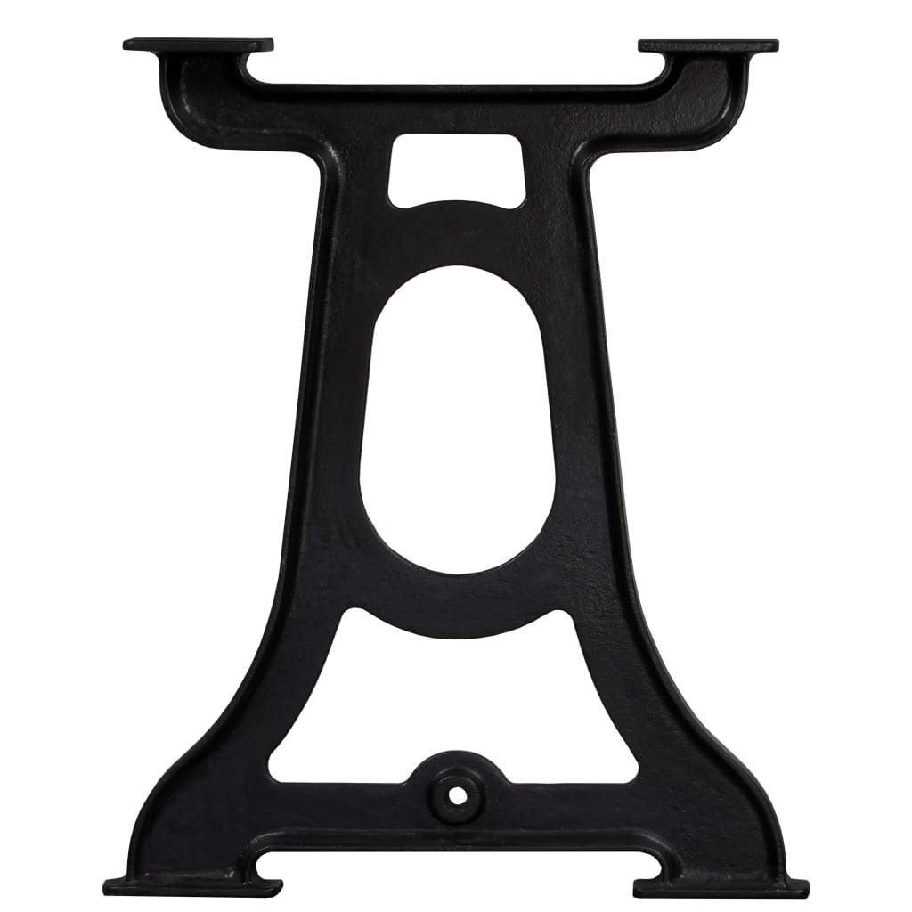 Durable Cast Iron Y-Frame Dining Table Legs, Set of 2