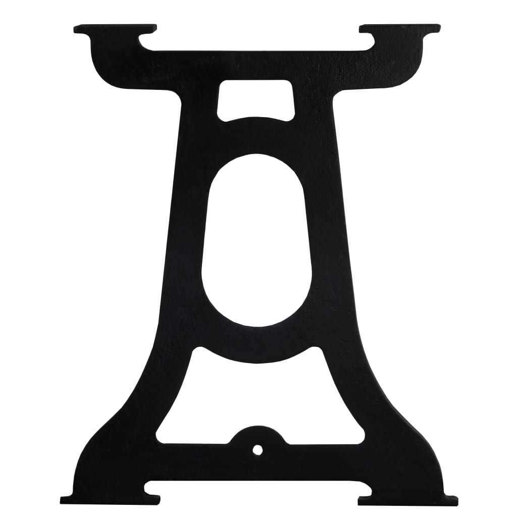 Durable Cast Iron Y-Frame Dining Table Legs, Set of 2