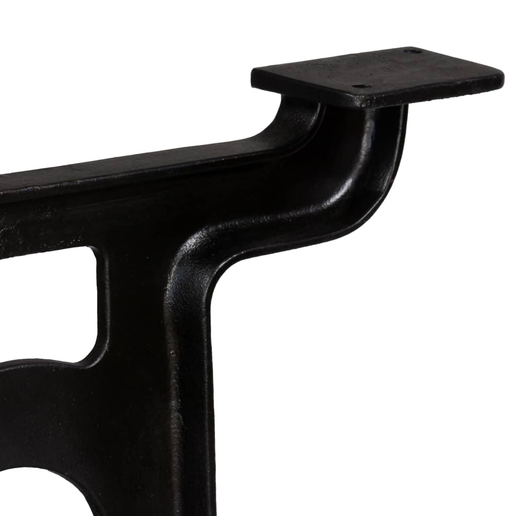 Durable Cast Iron Y-Frame Dining Table Legs, Set of 2