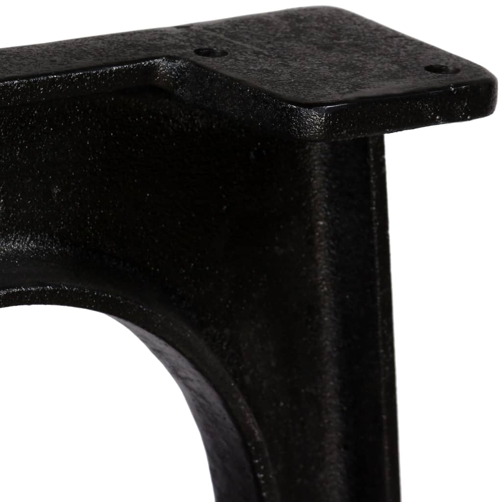 Elegant A-Frame Cast Iron Coffee Table Legs (2 pcs) - Arched Design