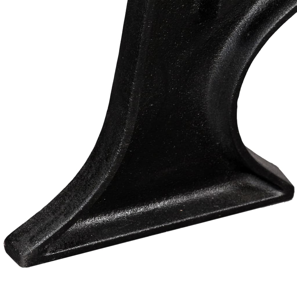 Elegant A-Frame Cast Iron Coffee Table Legs (2 pcs) - Arched Design