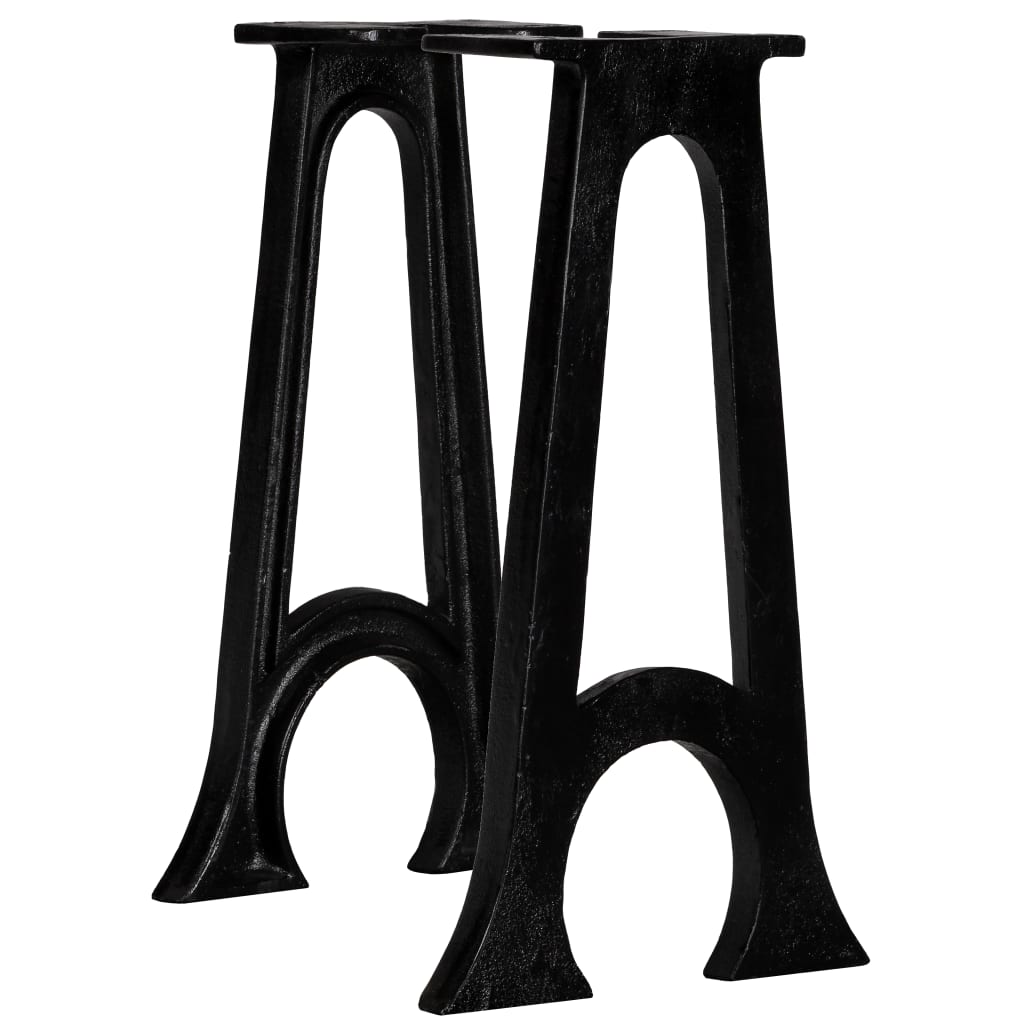 Arched A-Frame Cast Iron Bench Legs 2pcs - Durable & Stylish