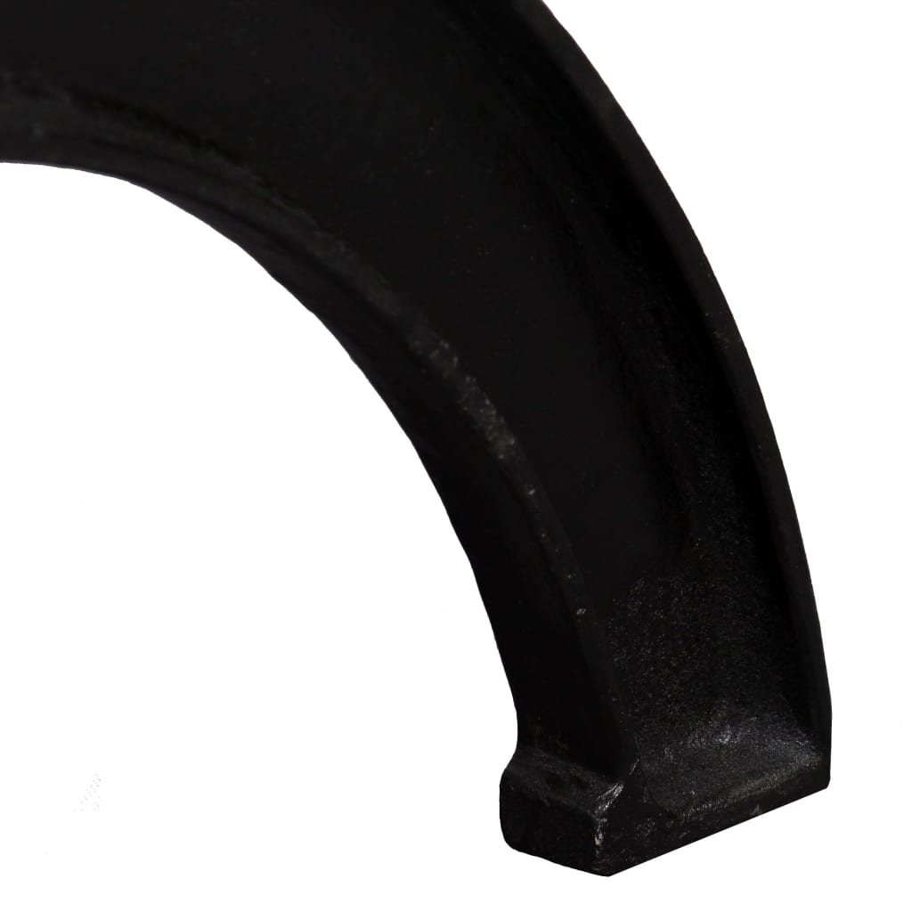 Industrial X-Frame Cast Iron Dining Table Legs Set of 2 - Black