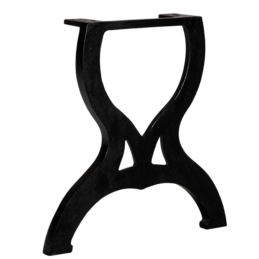 X-Frame Cast Iron Coffee Table Legs, Set of 2 - Durable & Stylish