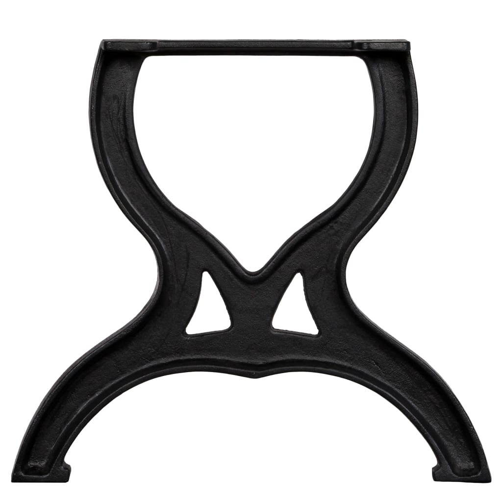 X-Frame Cast Iron Coffee Table Legs, Set of 2 - Durable & Stylish