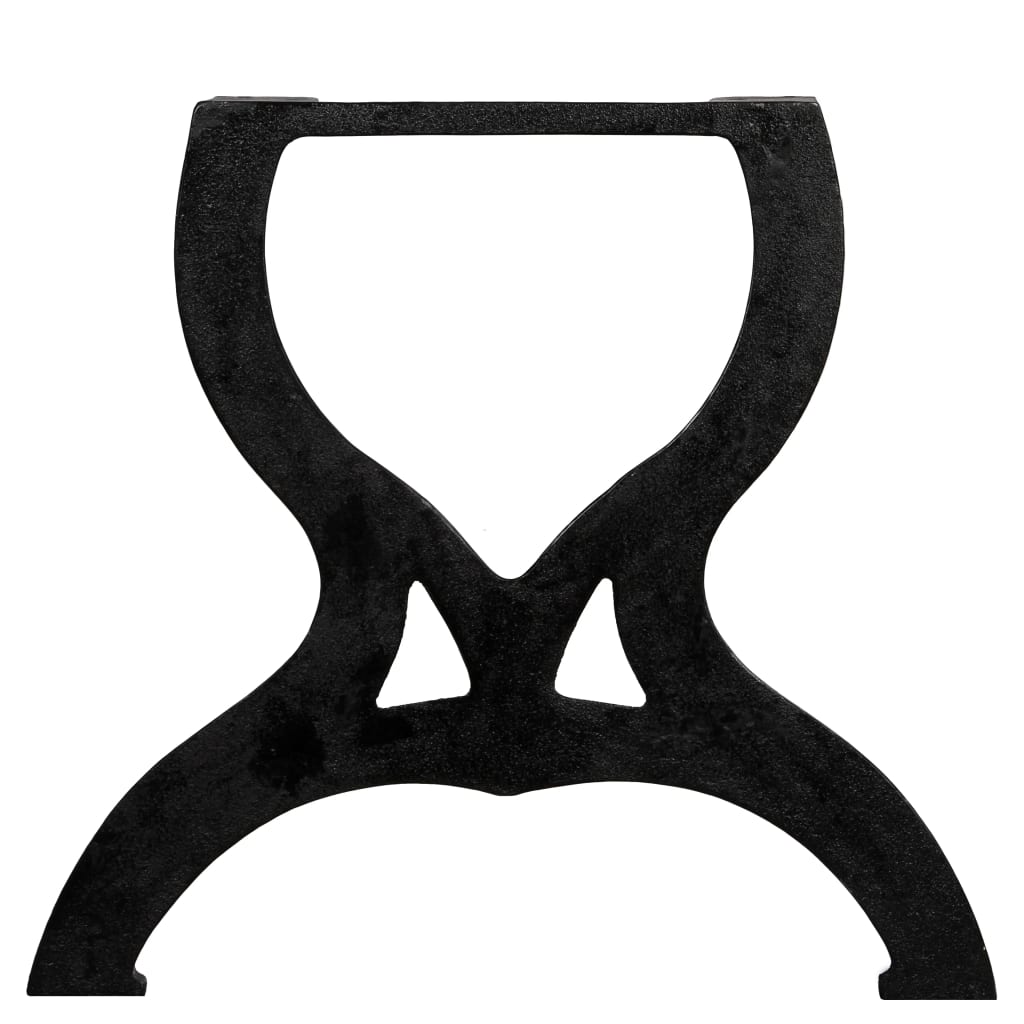 X-Frame Cast Iron Coffee Table Legs, Set of 2 - Durable & Stylish