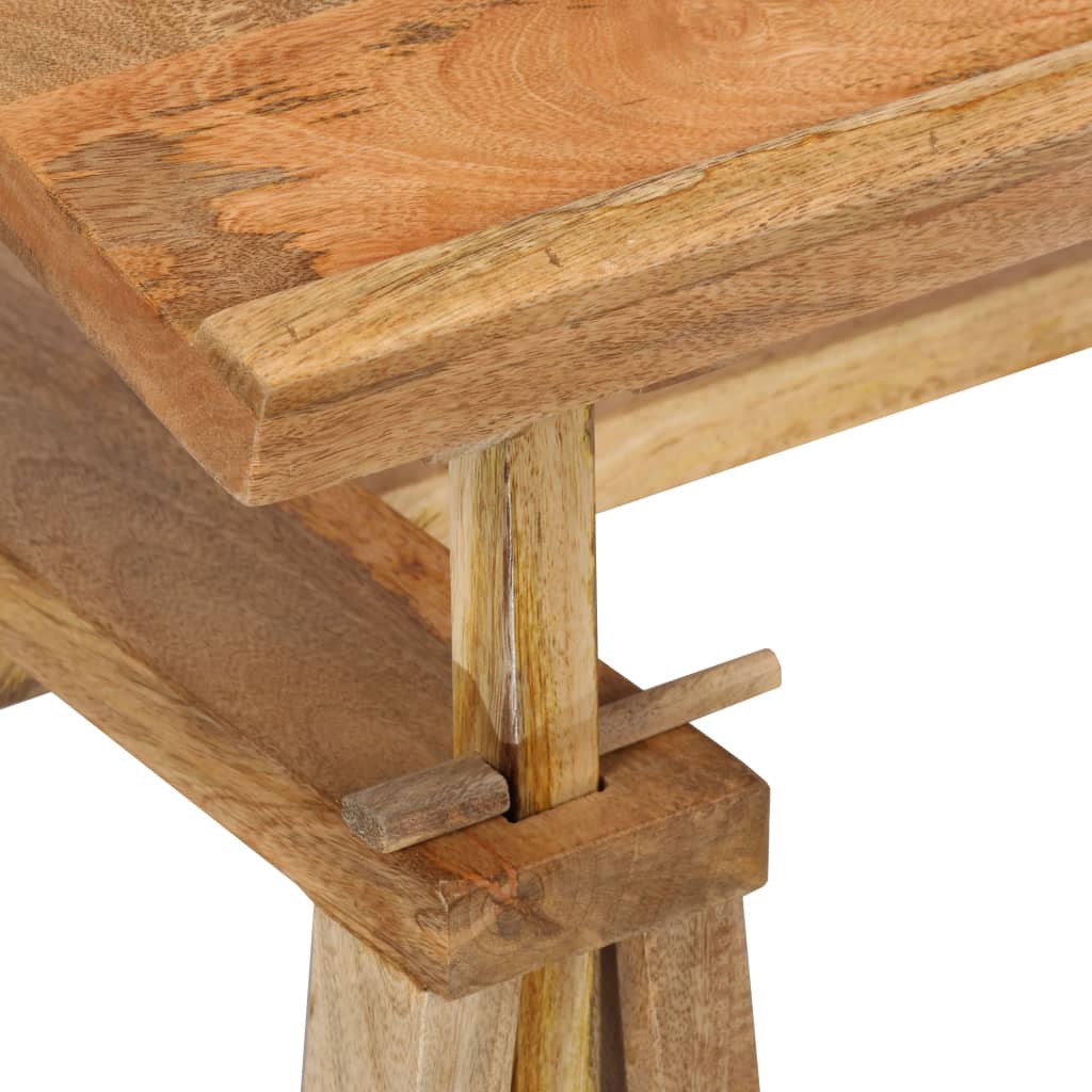 Solid Mango Wood Drafting Table 116x50x76 cm - Natural Finish