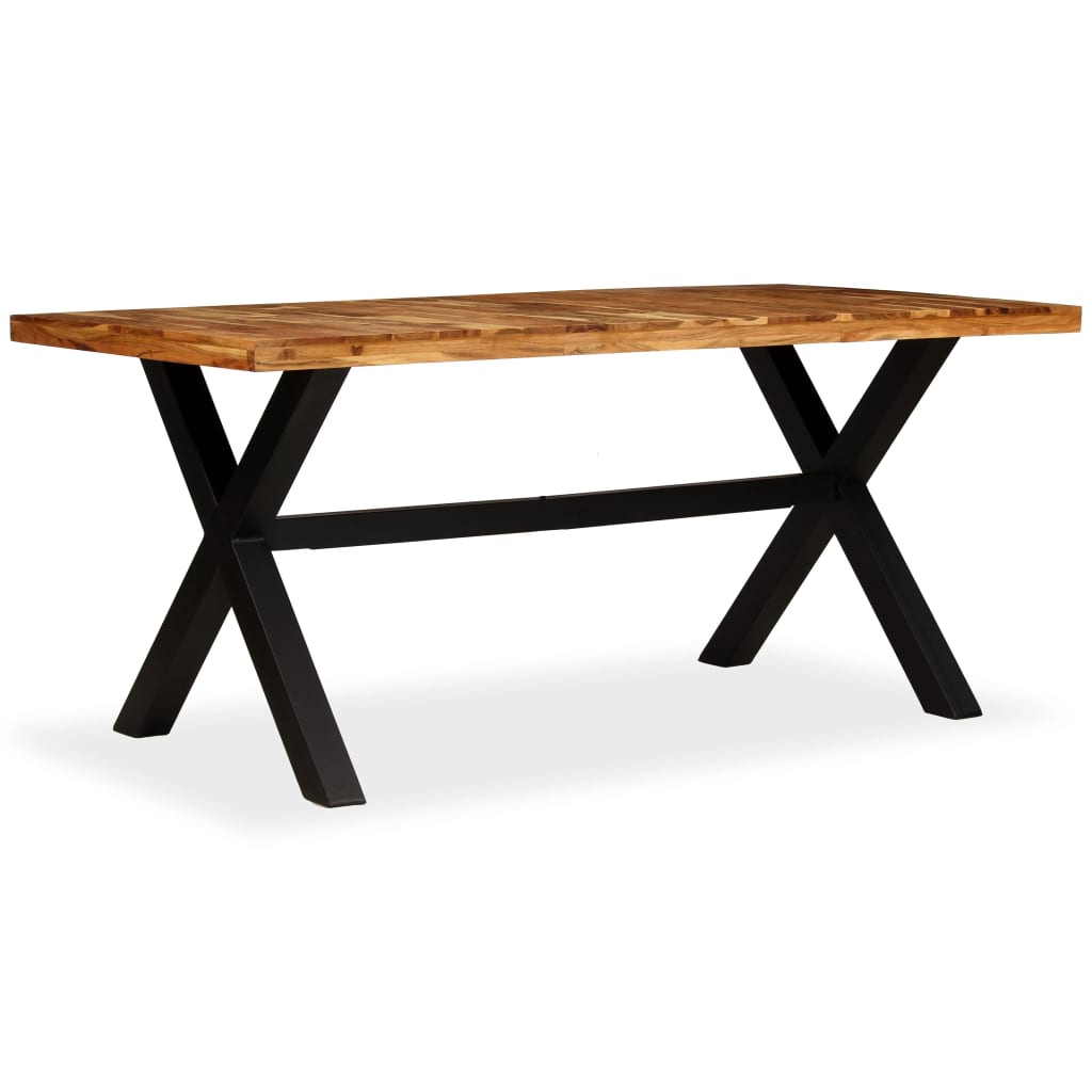 Solid Acacia & Mango Wood Dining Table, 180x90x76 cm