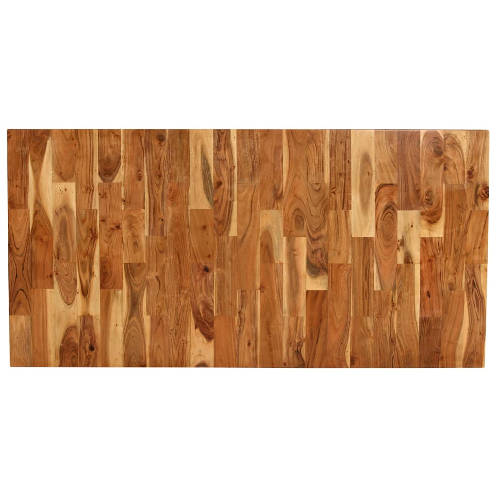 Solid Acacia & Mango Wood Dining Table, 180x90x76 cm