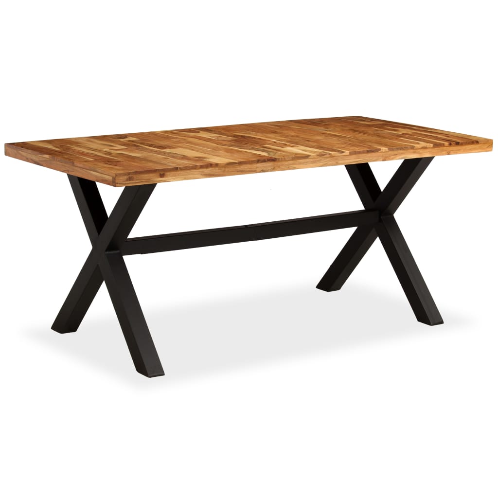 Solid Acacia & Mango Wood Dining Table, 180x90x76 cm
