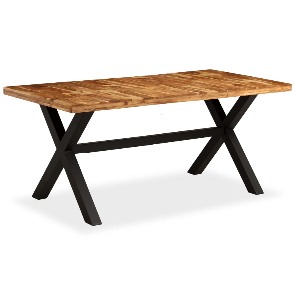 Solid Acacia & Mango Wood Dining Table, 180x90x76 cm