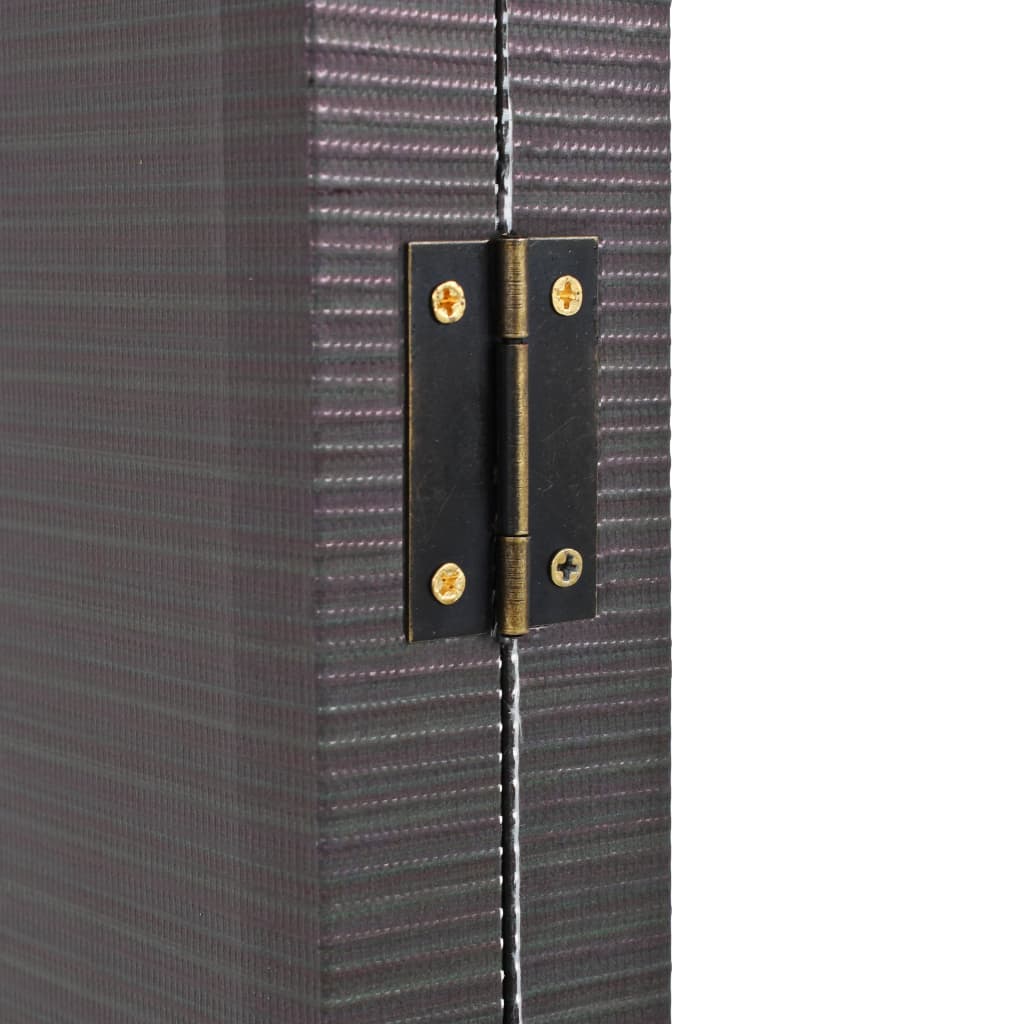 New York Night 228x170cm Folding Room Divider - Black Canvas