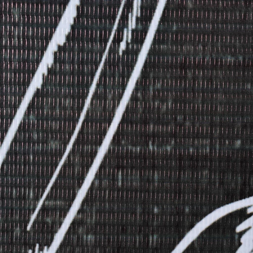 Black & White Feather Room Divider, 200x170 cm, Folding Design