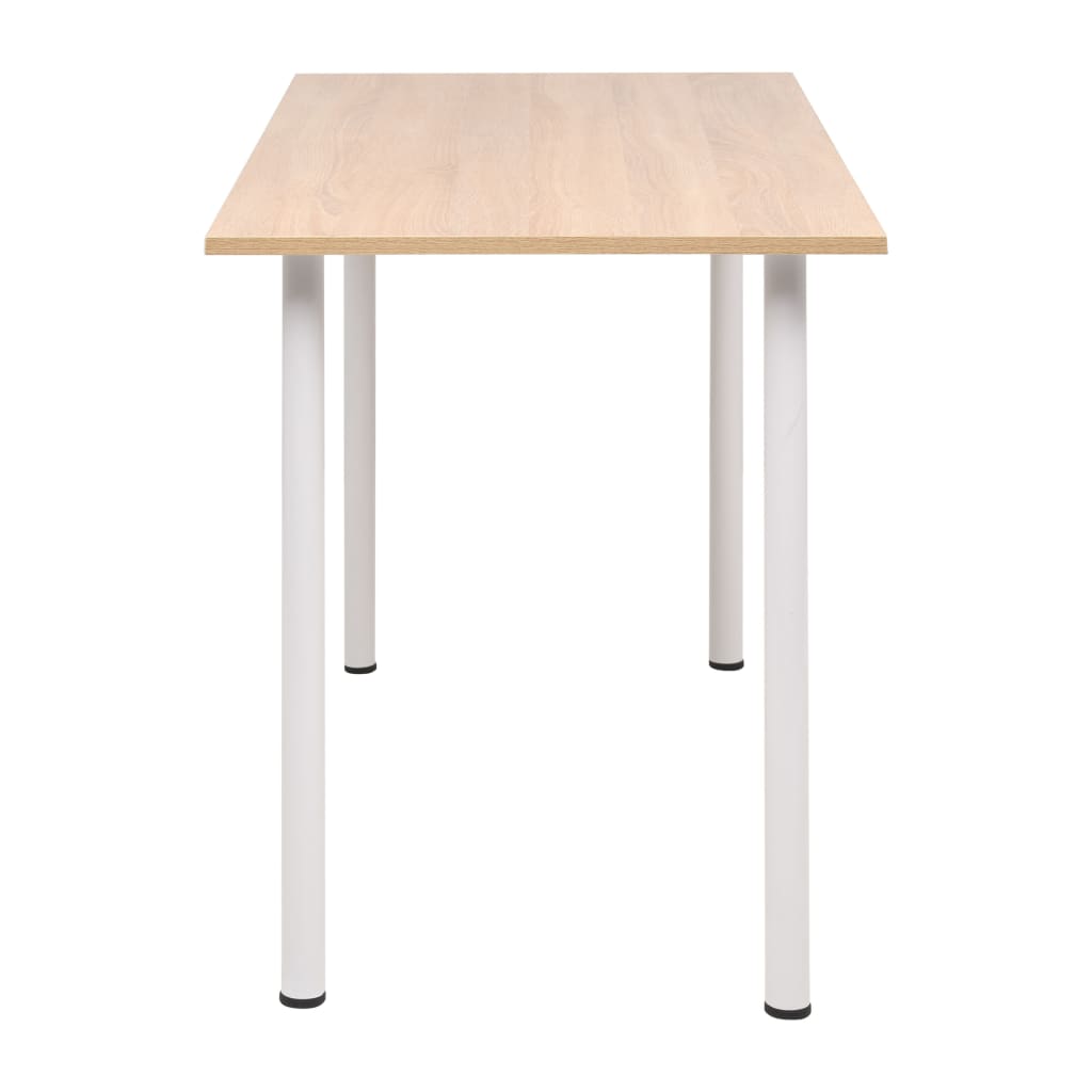 Oak & White Dining Table 120x60x73 cm - Stylish & Modern Design