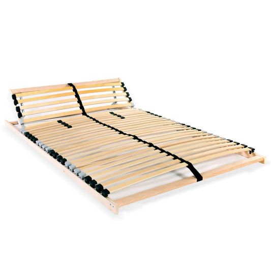 Beech Slatted Bed Base, 28 Slats, 7 Zones, 100x200 cm