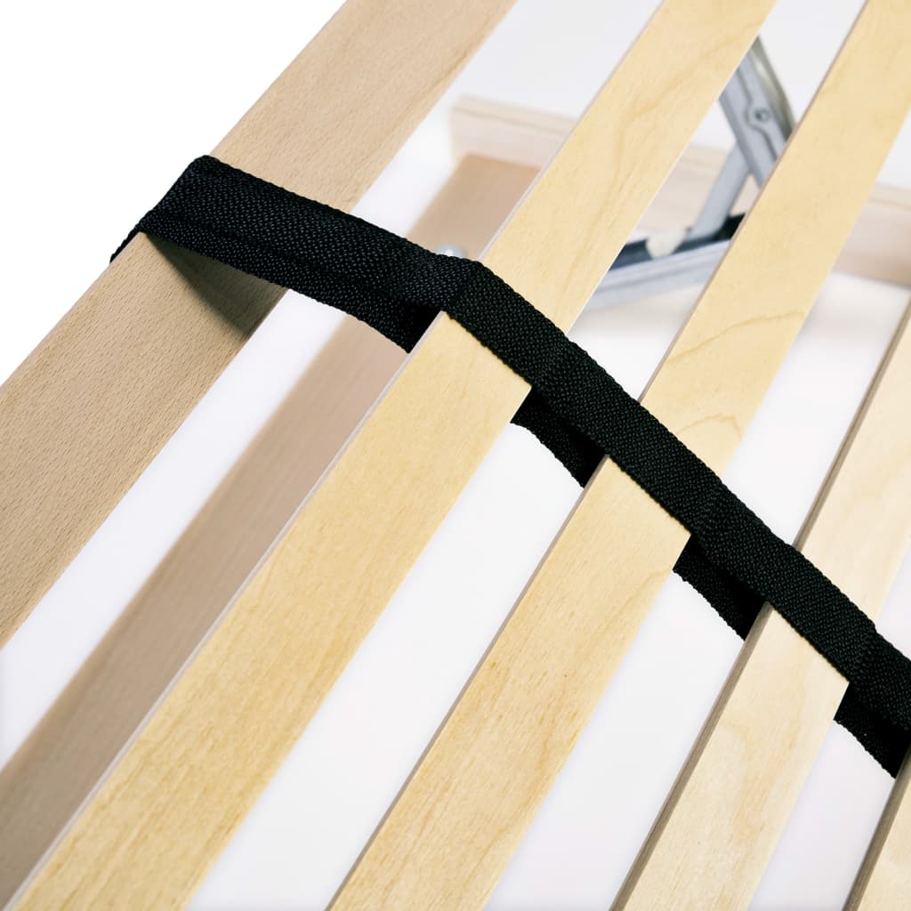 Beech Slatted Bed Base, 28 Slats, 7 Zones, 100x200 cm