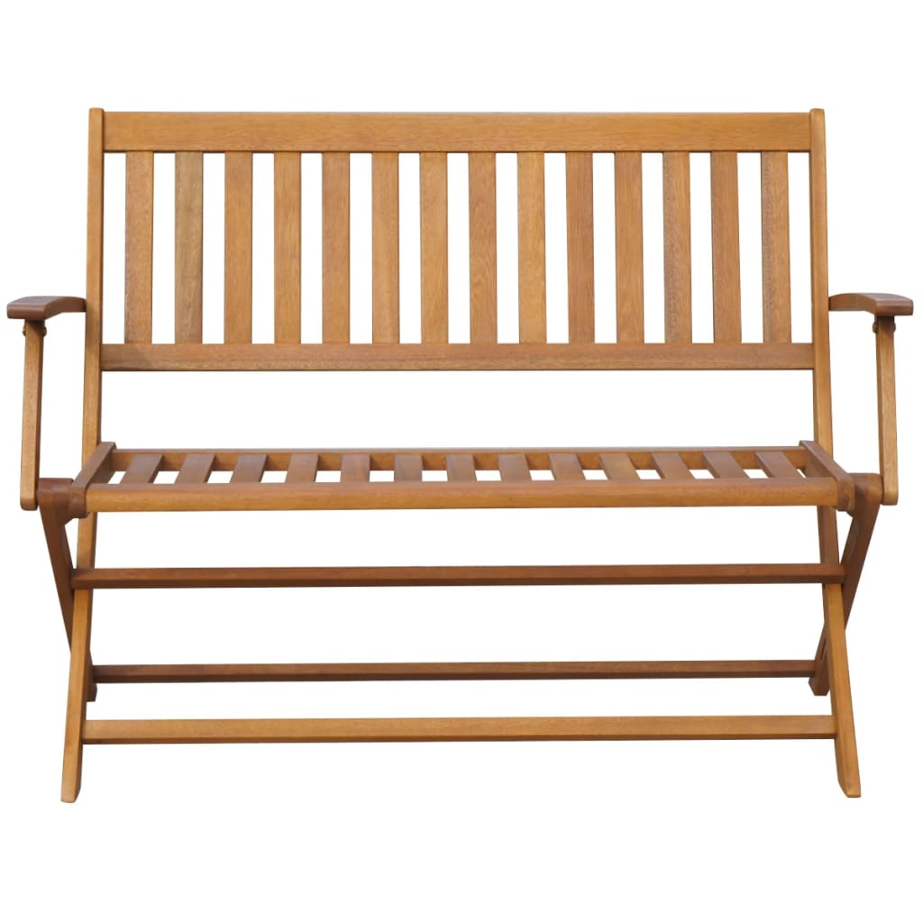 Elegant 120 cm Solid Acacia Wood Garden Bench - Natural Finish