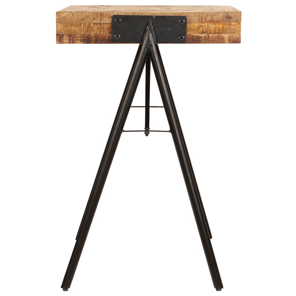 Solid Mango Wood Writing Table - 118x50x75 cm - Natural Finish