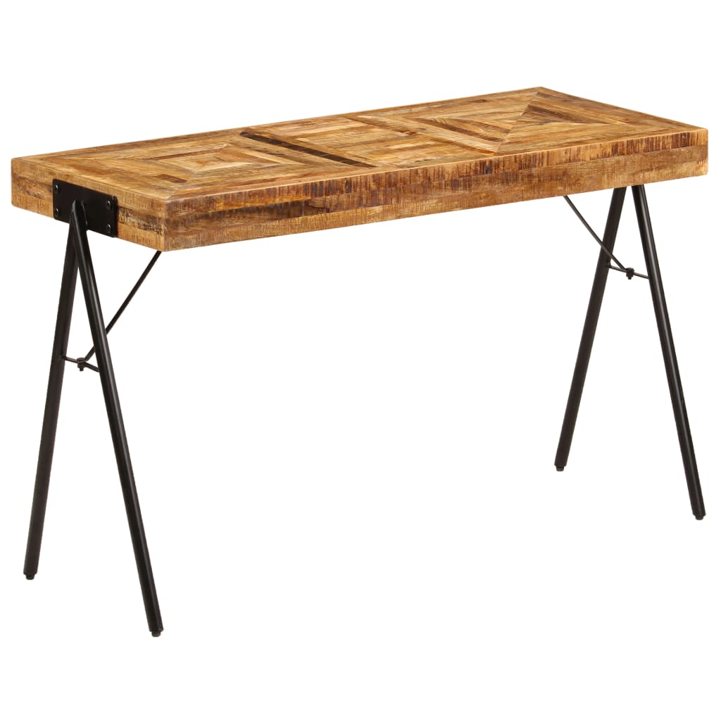Solid Mango Wood Writing Table - 118x50x75 cm - Natural Finish