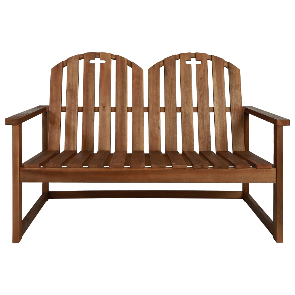 Stylish 110cm Garden Bench in Solid Acacia Wood