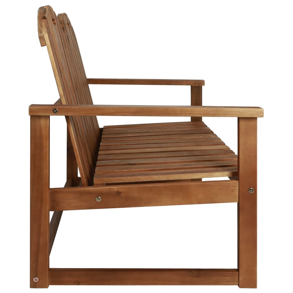 Stylish 110cm Garden Bench in Solid Acacia Wood