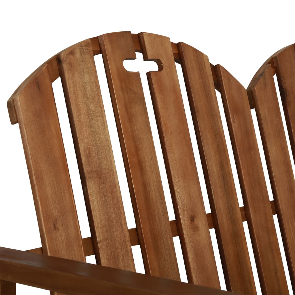 Stylish 110cm Garden Bench in Solid Acacia Wood