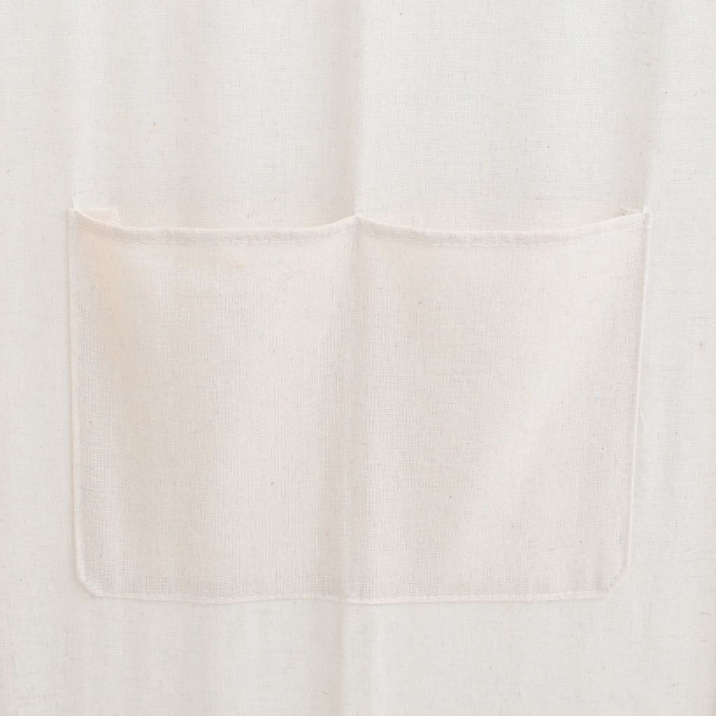 Cream Fabric 5-Panel Room Divider - 200x170 cm Decor Solution