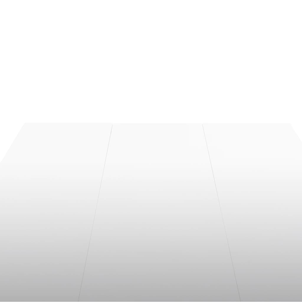 High Gloss White Dining Table, 179x89x81 cm, Modern Elegance